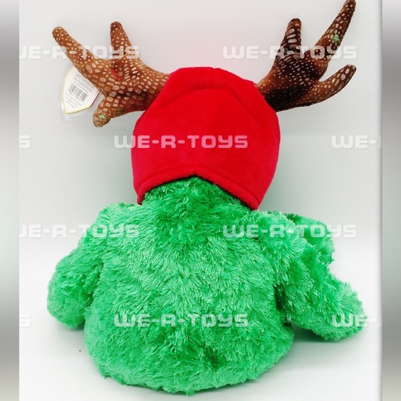 Ty Beanie Buddy Holiday Teddy Green Reindeer
Hat Plush Toy 2002 With Tag NEW - Picture 3 of 3